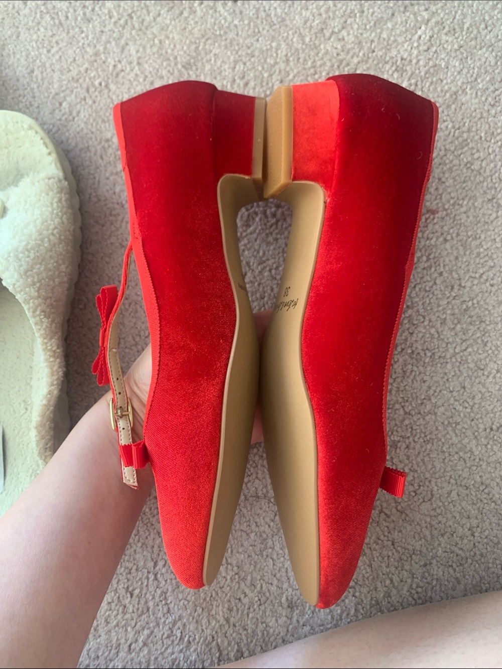 Never worn For Love & Lemons Lucia Velvet Mary Jane - Picture 7 of 9